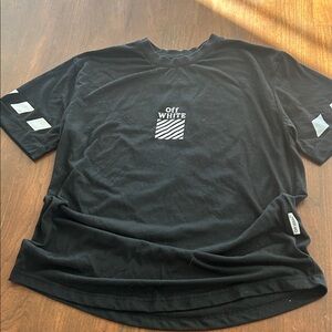 Off-White Black Tee with White Accents